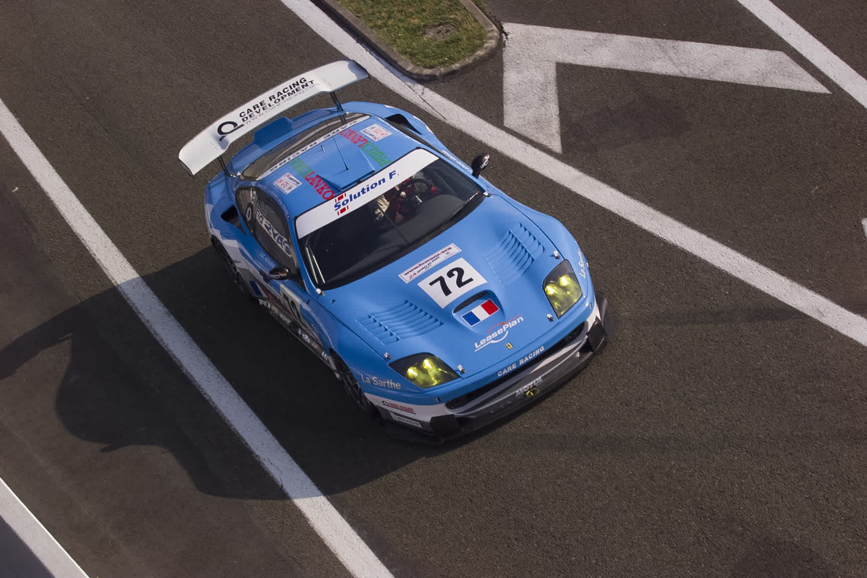 The five Le Mans liveries of this Ferrari 550 Maranello Prodrive